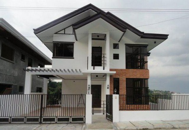 desain fasad  rumah  minimalis  1  dan 2 lantai  modern  tropis