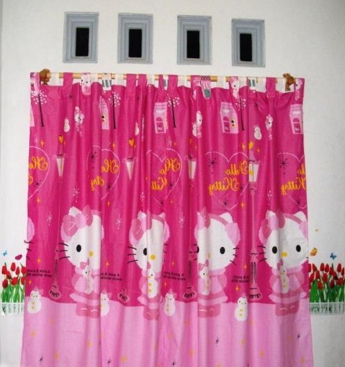 â harga dan model gorden kartun hello kitty murah Model gorden terbaru 2016 dan harganya