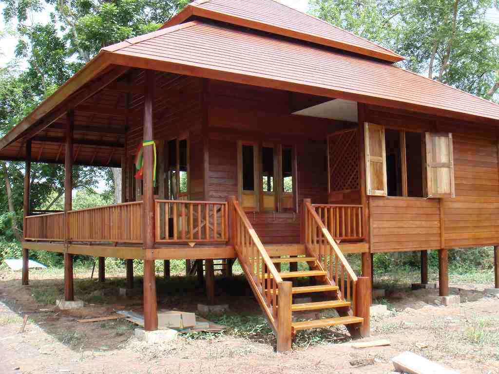 √ model rumah kayu minimalis desain modern