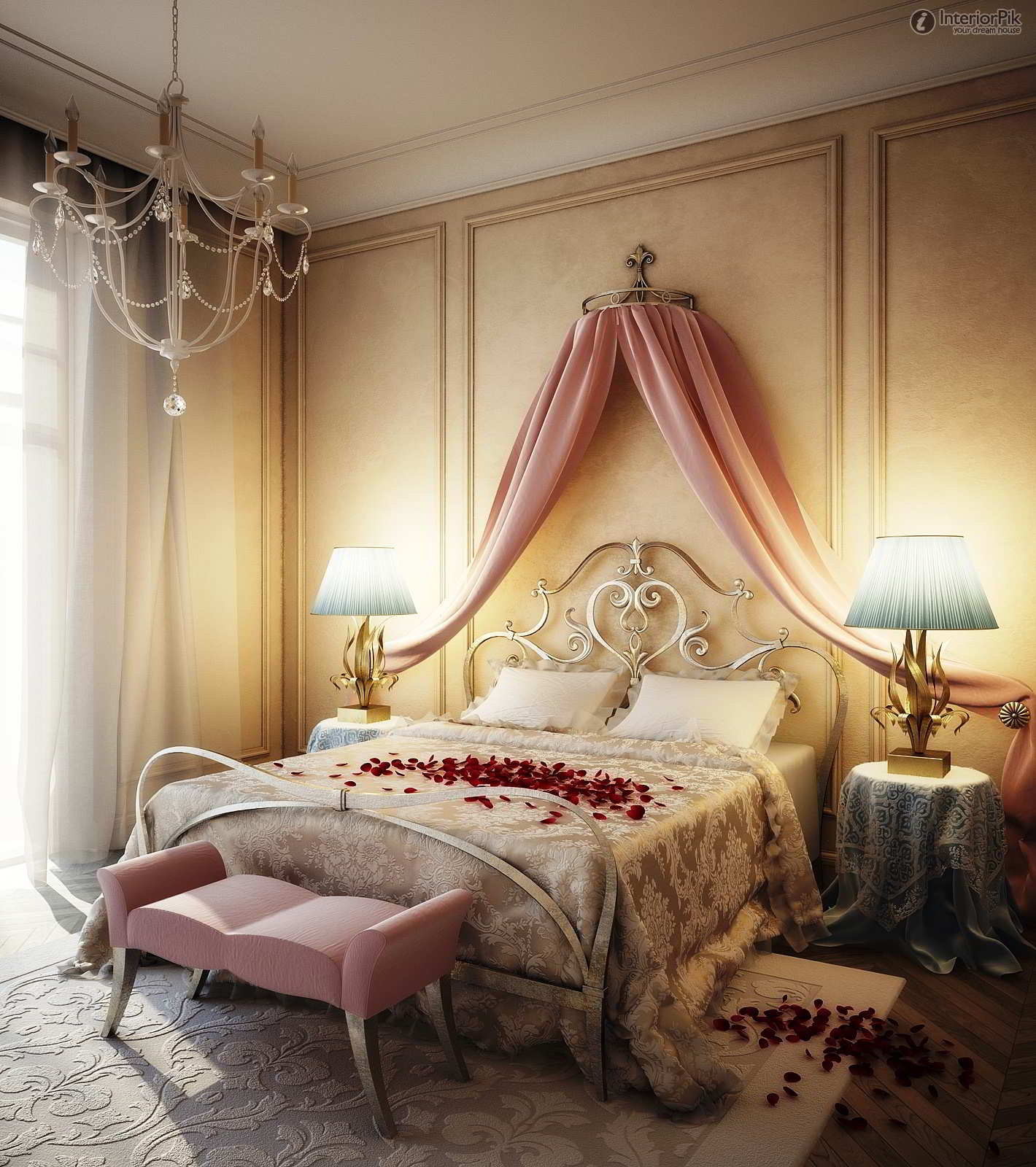 45 Dekorasi Interior Kamar Tidur Pengantin Romantis Sempit Minimalis