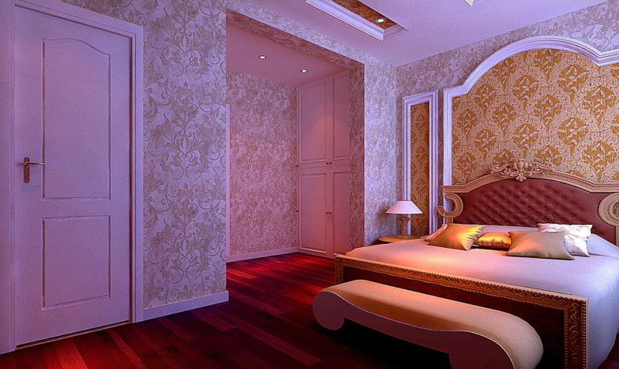 Desain Wallpaper Kamar Tidur Utama Mewah Interior Rumah 3084