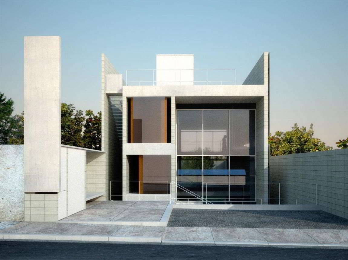 Desain Rumah Kaca Minimalis 2 Lantai Modern Sederhana