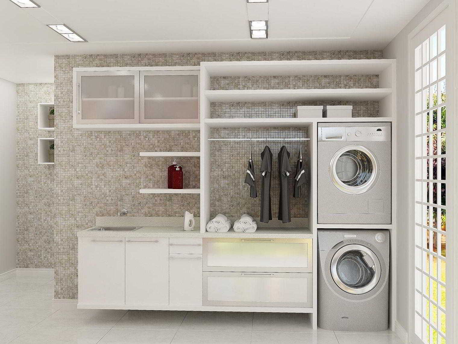 Interior Ruang Cuci Dan Setrika Minimalis Sederhana Interior