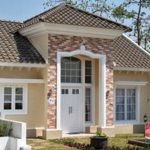 desain fasad rumah minimalis 1 dan 2 lantai modern tropis