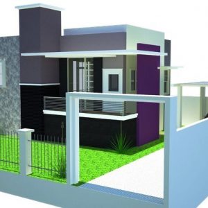 denah dan desain rumah minimalis modern 1 dan 2 lantai