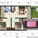 Denah Rumah Minimalis Sederhana Type 36 1 Lantai