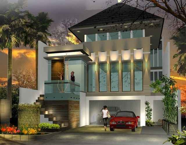 Desain Foto  Rumah  Mewah  2 Lantai Gambar Desain Rumah  2454 