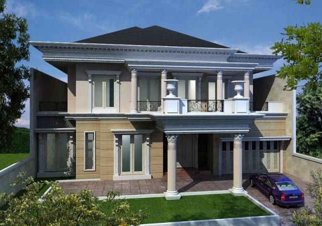 Desain Gambar Rumah  Klasik Eropa  Gambar Desain Rumah  2528 