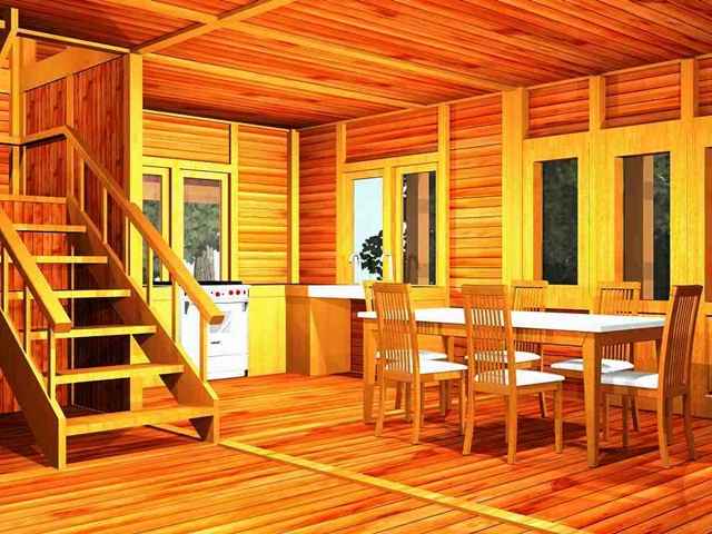 Desain Interior Rumah Kayu Minimalis | Contoh Model Rumah Kayu Minimalis