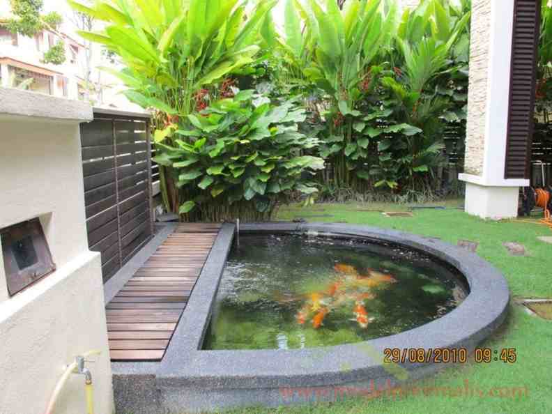Desain Kolam Ikan Hias Untuk Taman Rumah Minimalis