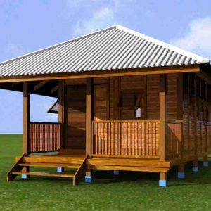 model rumah kayu minimalis desain modern