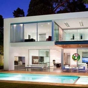√ desain rumah dengan kolam renang minimalis modern