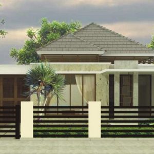 desain fasad rumah minimalis 1 dan 2 lantai modern tropis