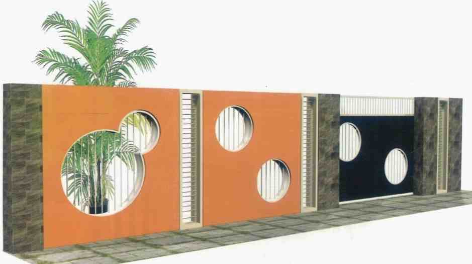 60 contoh model  desain  pagar  rumah  minimalis  modern  terbaru