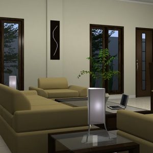 desain ruang keluarga minimalis sederhana modern