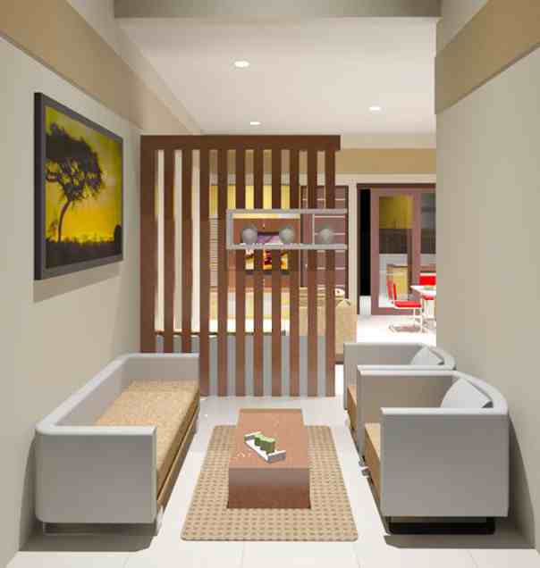 Interior Ruang Tamu Rumah Minimalis Type 36 | Gambar Desain Rumah Minimalis Type 36 2 Lantai