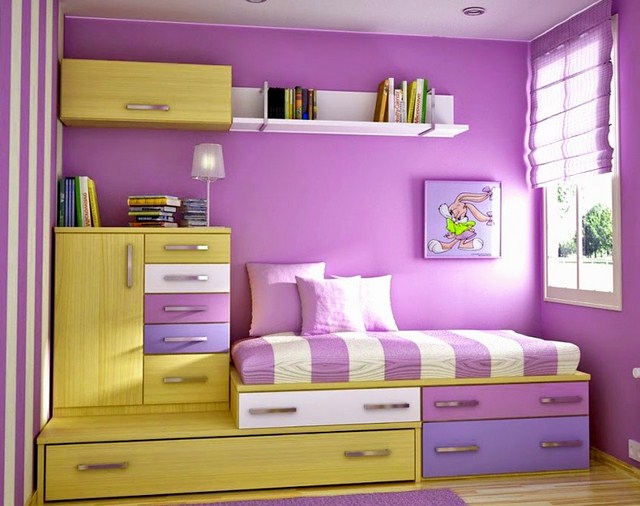 model kamar tidur anak perempuan desain minimalis