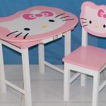 Meja Belajar Anak TK Hello Kitty