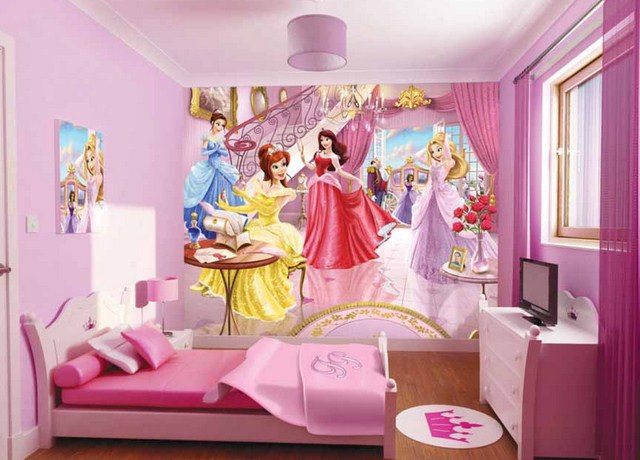 Model Kamar Tidur Anak Perempuan Barbie | Kamar Tidur Anak Perempuan Anak Warna Ungu