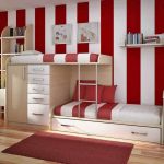 Desain Kamar Tidur Kombinasi Warna Cat Dinding Merah