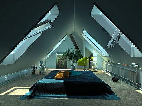 Desain Loteng Untuk Kamar Tidur Elegan | Contoh Desain Loteng Rumah Modern