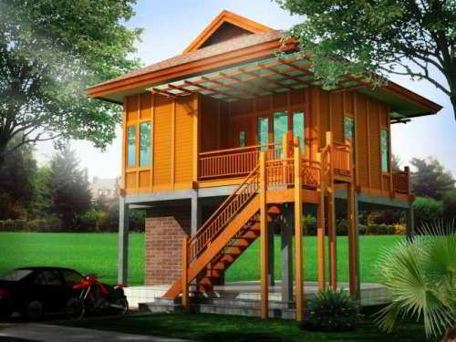 Gambar Desain Rumah Panggung Sederhana | Foto Rumah Panggung Sunda Modern