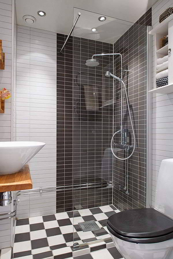 Shower Kamar Mandi Modern Elegan | Desain Kamar Mandi Kecil dengan Shower